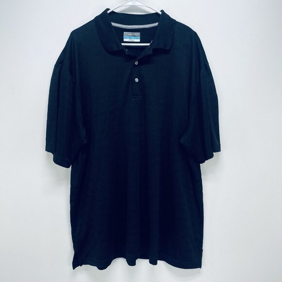 COPY - PGA TOUR Airflux Polo Shirt Size XXL Men’s Black Short Sleeve Button - Picture 2 of 7